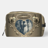 19./8. Bronze(Color)Foto Hochzeitstag Ac Waschbeutel (Rückseite)