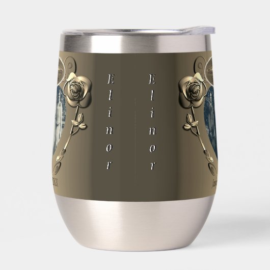 19/8. Bronze Hochzeitssaison Wasserflasche (Links)