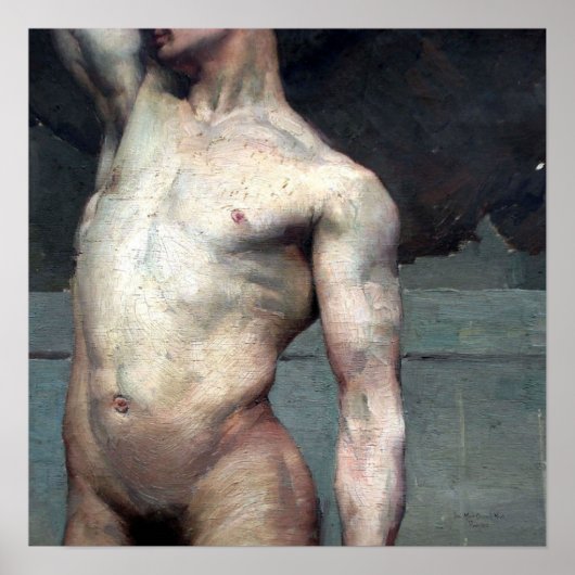 19. akademischer nackter Mann Poster (Vorne)