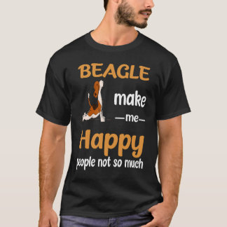 19 Beagle macht mich glücklich T-Shirt