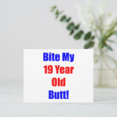 19 Biss meinen Hintern Postkarte (Stehend Vorderseite)