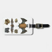 19. C. Bat Print Gepäckanhänger (Vorderseite horizontal)