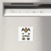 19. C. Bat Print Magnet (In Situ (Geschirrspüler))