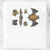 19. C. Bat Print Rechteckiger Aufkleber (Tasche)