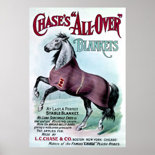 19. C. Chase Horse Blankets Poster