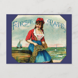 19. C. First Mate Cigars Postkarte