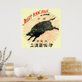 19. C. Japanische Seide Poster (Küche)