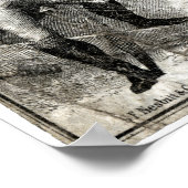 19. C New York Saloon Bank Note Poster (Ecke)