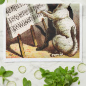 19. C. singende Katzen Handtuch (Gefaltet)