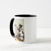 19. C. singende Katzen Tasse (Vorderseite Links)