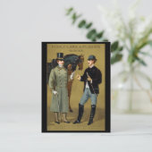 19. C. Vintage Männerhandschuhe Postkarte (Stehend Vorderseite)