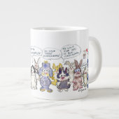 19 Cartoon Bunderful Bunny Rabbits Custom Tasse (Vorderseite Rechts)