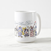 19 Cartoon Bunderful Bunny Rabbits Custom Tasse (VorderseiteRechts)