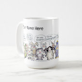 19 Cartoon Bunderful Bunny Rabbits Custom Tasse (Vorderseite Links)