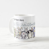 19 Cartoon Bunderful Bunny Rabbits Custom Tasse (Vorderseite Links)