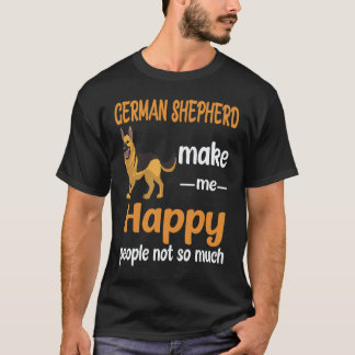 19 Deutsche Schäferhunde machen mich glücklich Leu T-Shirt
