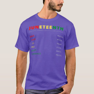 19. , Emanzipationstag , glückliche Freiheit T-Shirt