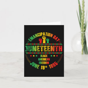 19. Emanzipationstag Schwarz Juni 1865 Karte