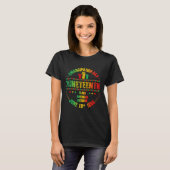 19. Emanzipationstag Schwarz Juni 1865 T-Shirt (Vorne ganz)