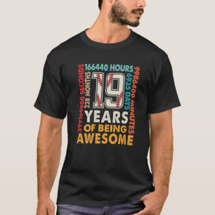 19. Geburtstag 19 Jahre alt 228 Monate Cool Baseba T-Shirt