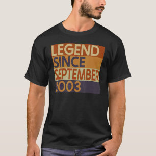 19. Geburtstag 19 Jahre alte Legende seit Septembe T-Shirt