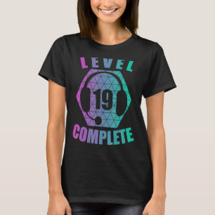 19. Geburtstag, 19 Jahre Gamer Gaming Console Vide T-Shirt