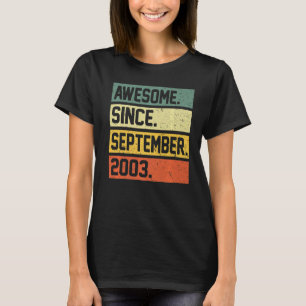 19. Geburtstag 19 Jahre Phantastisch seit Septembe T-Shirt