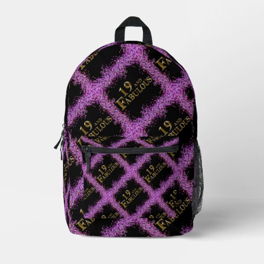 19. Geburtstag Bedruckter Rucksack (Vorderseite)