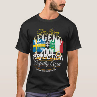 19. Geburtstag Die Legende Seit 2001 Quarantäne Üb T-Shirt