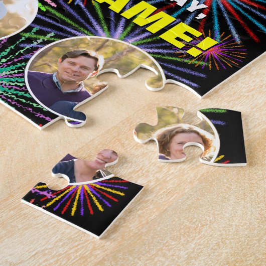 19. Geburtstag: Fun Rainbow #, Individuelle Name + Puzzle (Seite)