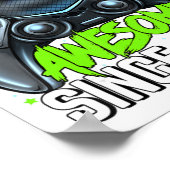 19. Geburtstag Gaming Level 19 Phantastischer Sin  Poster (Ecke)