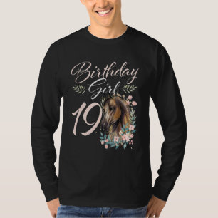 19. Geburtstag Girl Horse 19 Jahre alter Tag T-Shirt