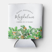 19. Geburtstag Holly Dezember Geburtstag Blume Cus Dosenkühler (Vorderseite)