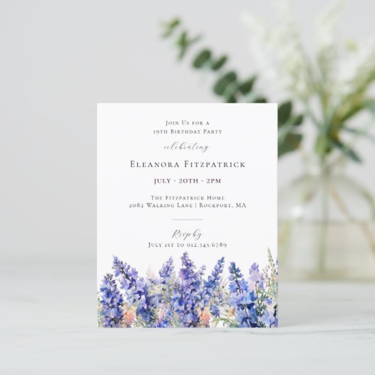 19. Geburtstag Juli Blume (Stehend Vorderseite)