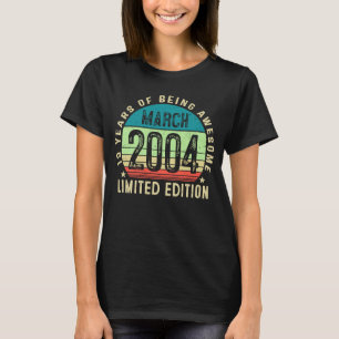 19. Geburtstag Junge Vintager März 2004 19 Jahre a T-Shirt