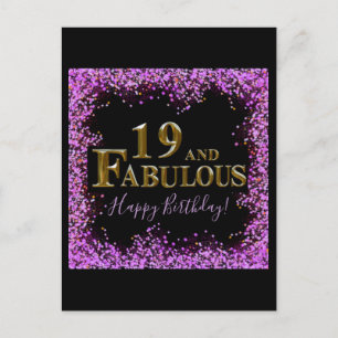 19. Geburtstag  Postkarte