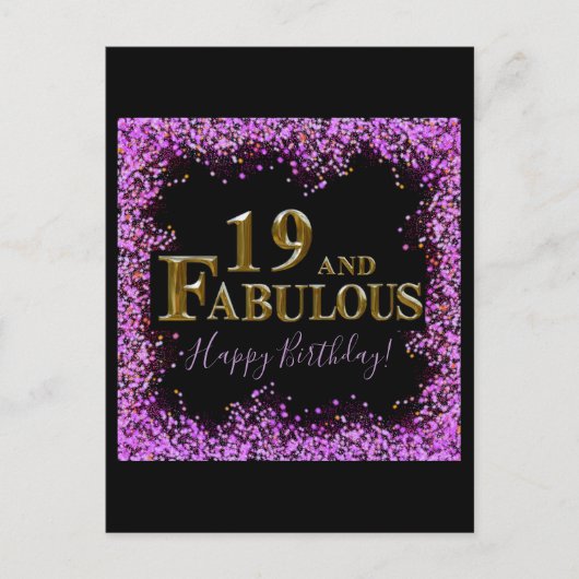 19. Geburtstag Postkarte (Vorderseite)
