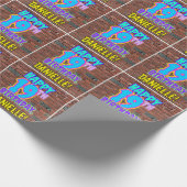 19. Geburtstag: Spaß, Urban Graffiti Inspiriert Lo Geschenkpapier (Ecke)