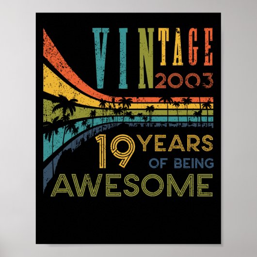 19. Geburtstag Vintag 2003 19. Geburtstag Poster (Vorne)