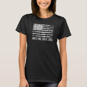 19. Geburtstag Vintage US-Flagge Phantastisch seit T-Shirt