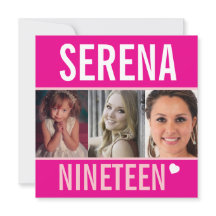 19. Geburtstagsfeier Foto pink