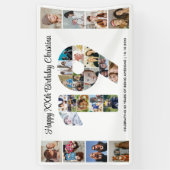 19. Geburtstagsfeier Nummer 19 Fotocollage Banner (Vertikal)