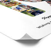 19. Geburtstagsfeier Nummer 19 Fotocollage Poster (Ecke)