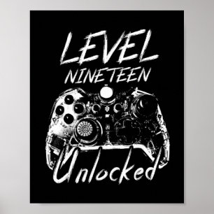 19. Geburtstagsgeschenk 19 Jahre Alte Geschenke 19 Poster