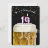 19. Geburtstagskandle-Party Einladung (Vorderseite)