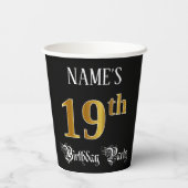 19. Geburtstagsparty - Extravagantes Drehbuch, Imi Pappbecher (Rückseite)