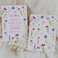19. Geburtstagsparty Lila Wildblume Wiese