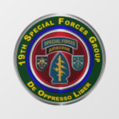 19. Gruppe der Sondereinheiten (Im Flugzeug) Fensteraufkleber (Blatt)