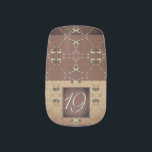19. Hochzeitstag Bronze-Farbe & Rose Minx Nagelkunst<br><div class="desc">Dieses Design besteht aus meiner Rose Herzgrafik zusammen mit Ihrem Jubiläumsjahr und "Bronze" in kalligrafischem Schriftart als Gestaltungselement. Ich kann Ihnen bei jedem neuen Design oder jeder Anpassung,  die Sie wünschen,  helfen,  einfach mich und ich komme gleich zurück!</div>