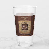 19. Hochzeitstag Bronze & Rose Glas (Rückseite)